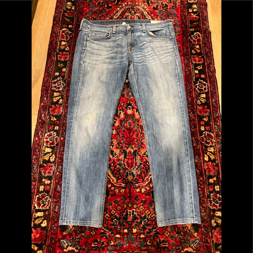 rag & bone Jean THE DRE 31 GUC Made in USA loose straight leg 98% cotton
